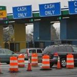 The Weston toll booths. 